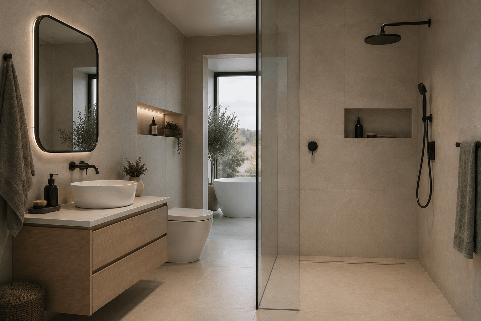 Premium bathroom renovation - bathroom accessories Australia